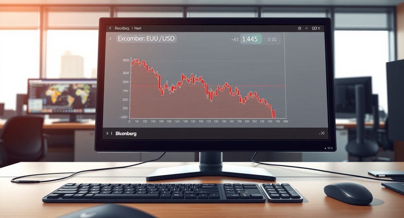 EUR/USD exchange rate chart analysis showing impact of Middle East tensions on currency markets