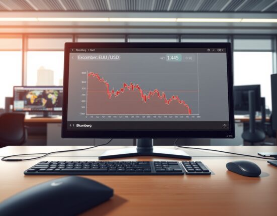 EUR/USD exchange rate chart analysis showing impact of Middle East tensions on currency markets