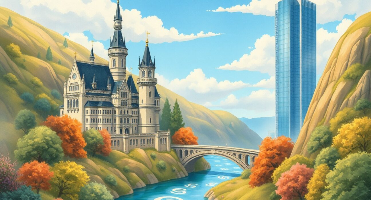 EUR/USD technical analysis showing potential range highs amid policy risk shifts according to HSBC research