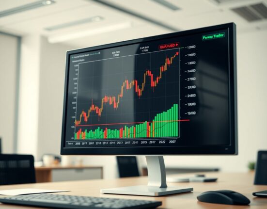 EUR/USD forex chart showing a significant price surge to the 1.1800 level on a trading monitor.