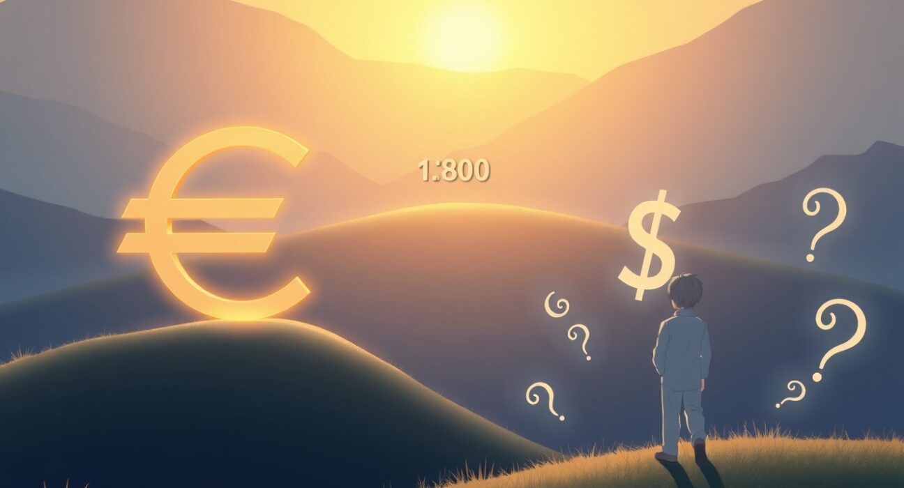 EUR/USD currency pair analysis showing rise to 1.1800 level amid USD weakness and trade concerns