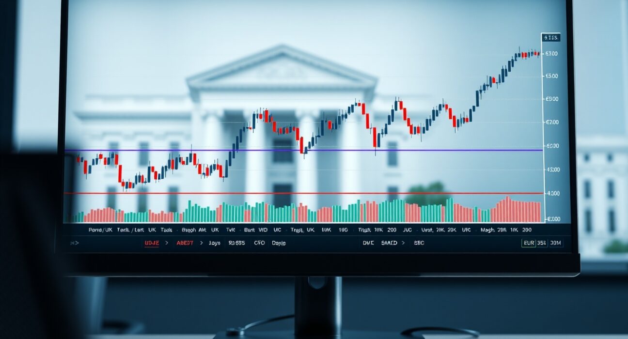 EUR/USD forex chart showing sideways price action with a Dollar edge, as analyzed by Commerzbank.