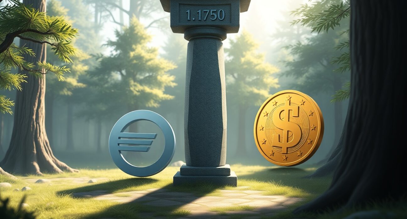 EUR/USD currency pair finding technical support at the 1.1750 level in forex market analysis