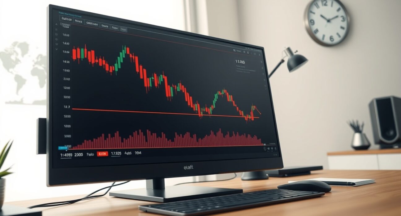 EUR/USD forex chart analysis showing price decline following Federal Reserve policy decision.