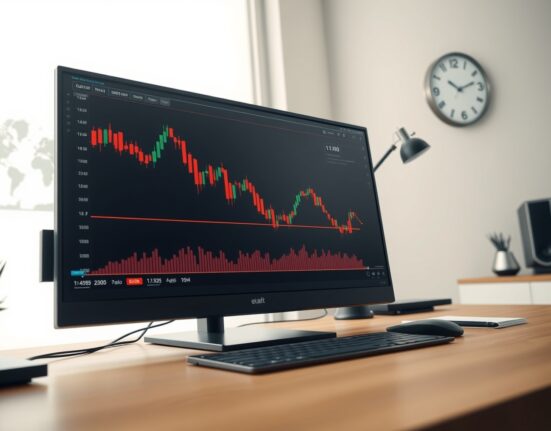 EUR/USD forex chart analysis showing price decline following Federal Reserve policy decision.