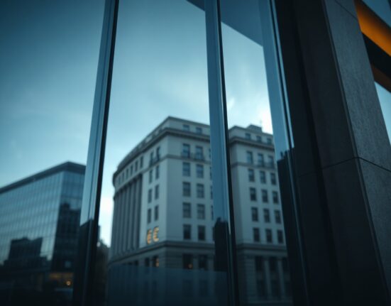 European Central Bank building in Frankfurt, symbolizing Eurozone economic data releases.