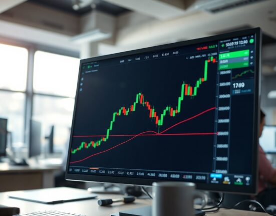 Forex trading screen showing EUR/USD chart with cloud barrier