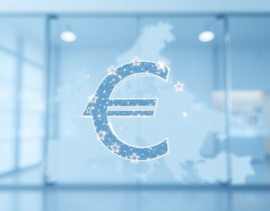 Euro stablecoin dominance in cryptocurrency markets with digital euro symbol integration
