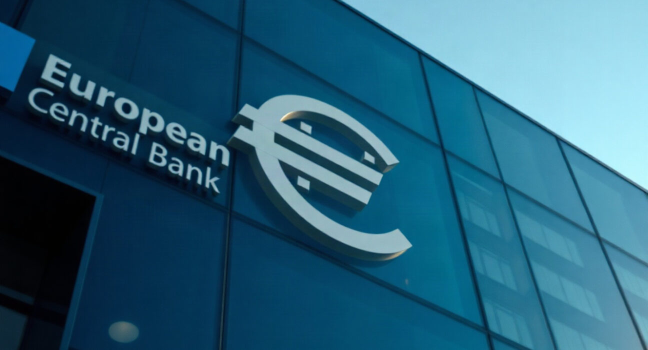 European Central Bank building in Frankfurt, symbolizing euro stability ahead of US PCE data release.