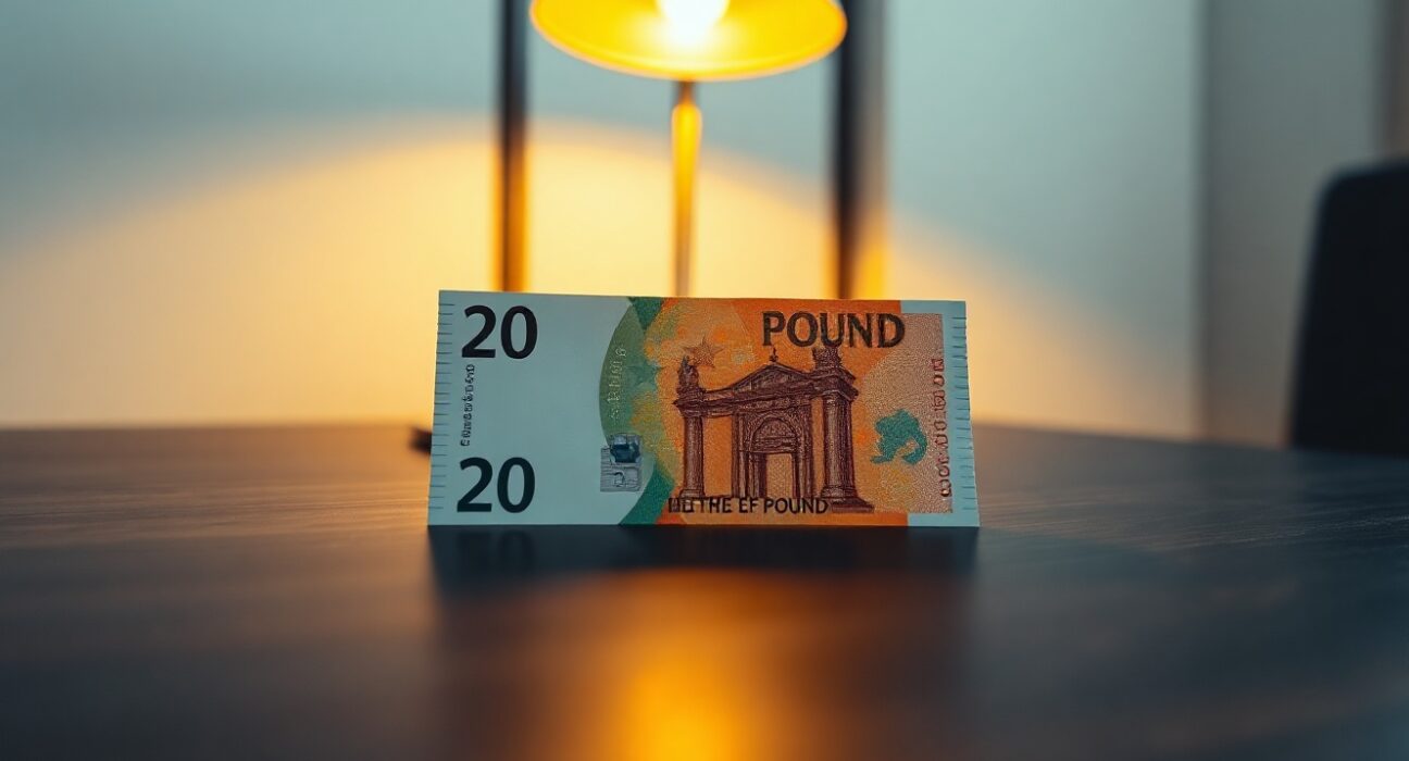 Euro and British Pound banknotes on a desk, symbolizing currency market dynamics and the Euro's recent weakness.