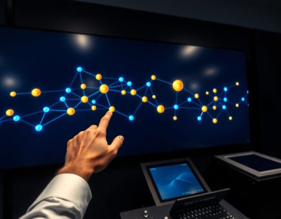 Digital display showing tokenized bond network connecting Euroclear and Banque de France in a modern financial control room.
