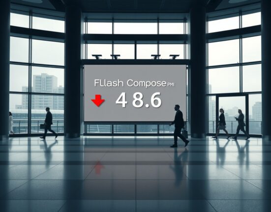 Eurozone flash Composite PMI declines to 48.6 in April, signaling economic contraction in the region.