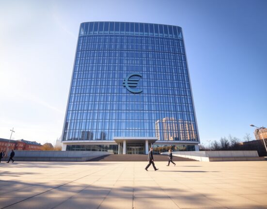 European Central Bank headquarters in Frankfurt representing ECB rate repricing analysis