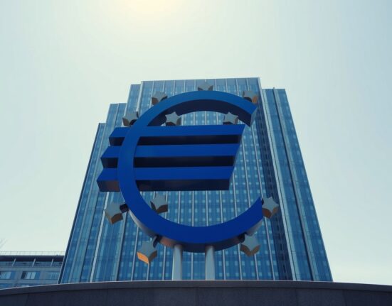 European Central Bank headquarters in Frankfurt, symbolizing Eurozone monetary policy.