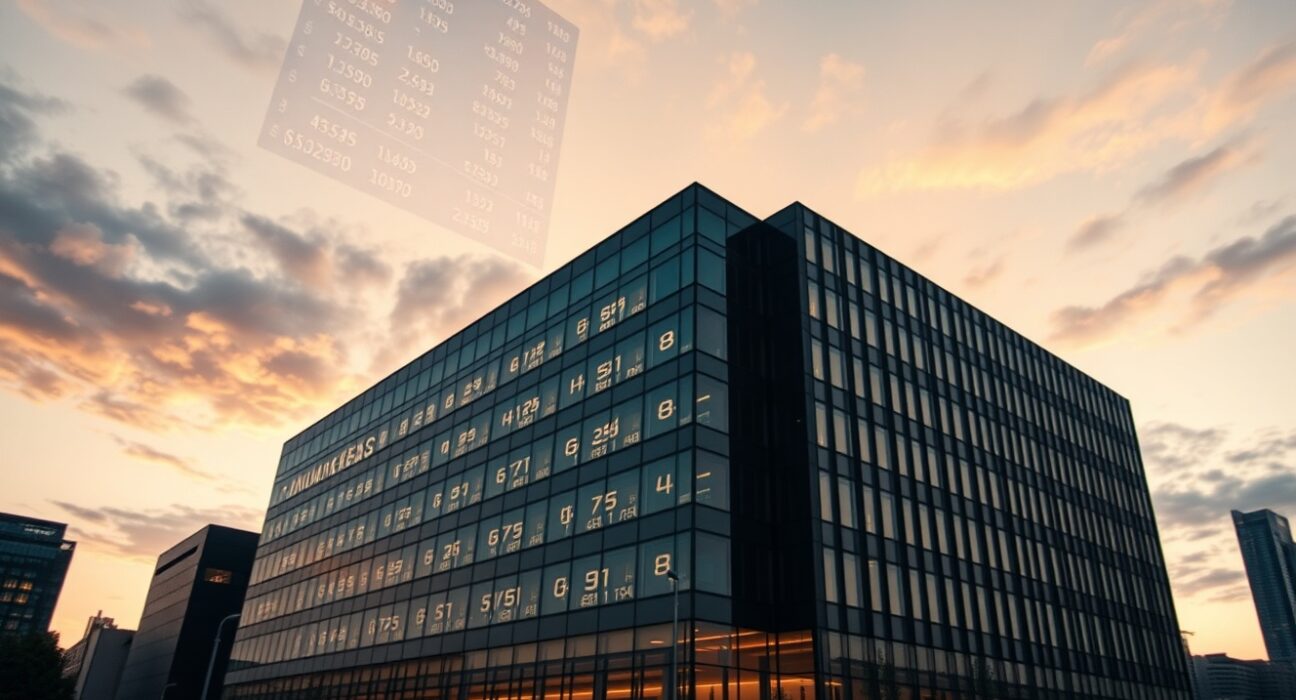 Corporate office building exterior at dusk, symbolizing Evernorth's financial and strategic moves.