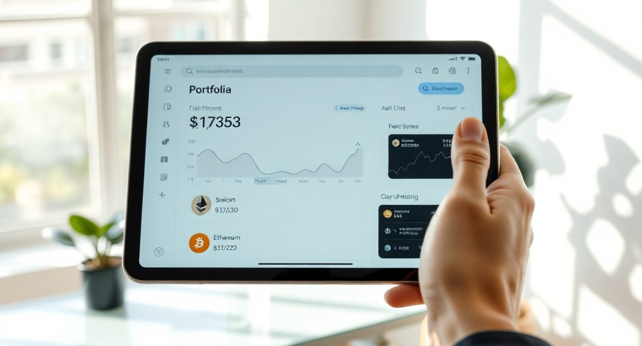 Exodus crypto wallet dashboard showing Bitcoin and Solana holdings increase, Ethereum decrease
