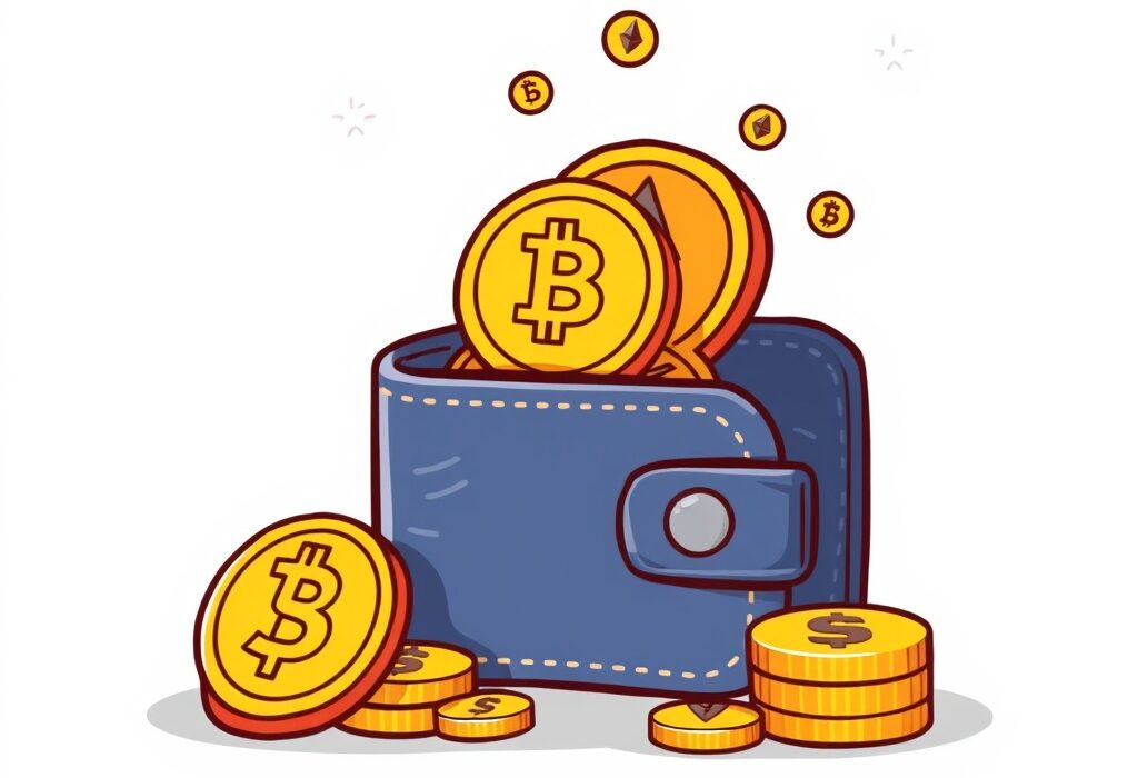 A visual representation of a company's growing digital assets, highlighting Exodus Movement's BTC acquisition and diversified crypto holdings.