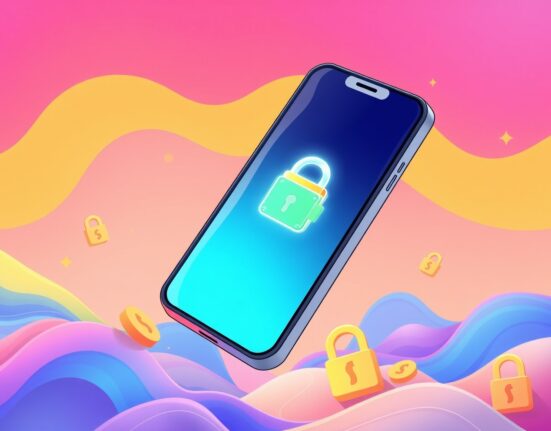 A vibrant cartoon illustration of the revolutionary Exodus Pay self-custody app concept on a smartphone.