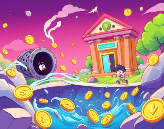 F2Pool founder ETH deposit illustration showing cryptocurrency transfer to exchange