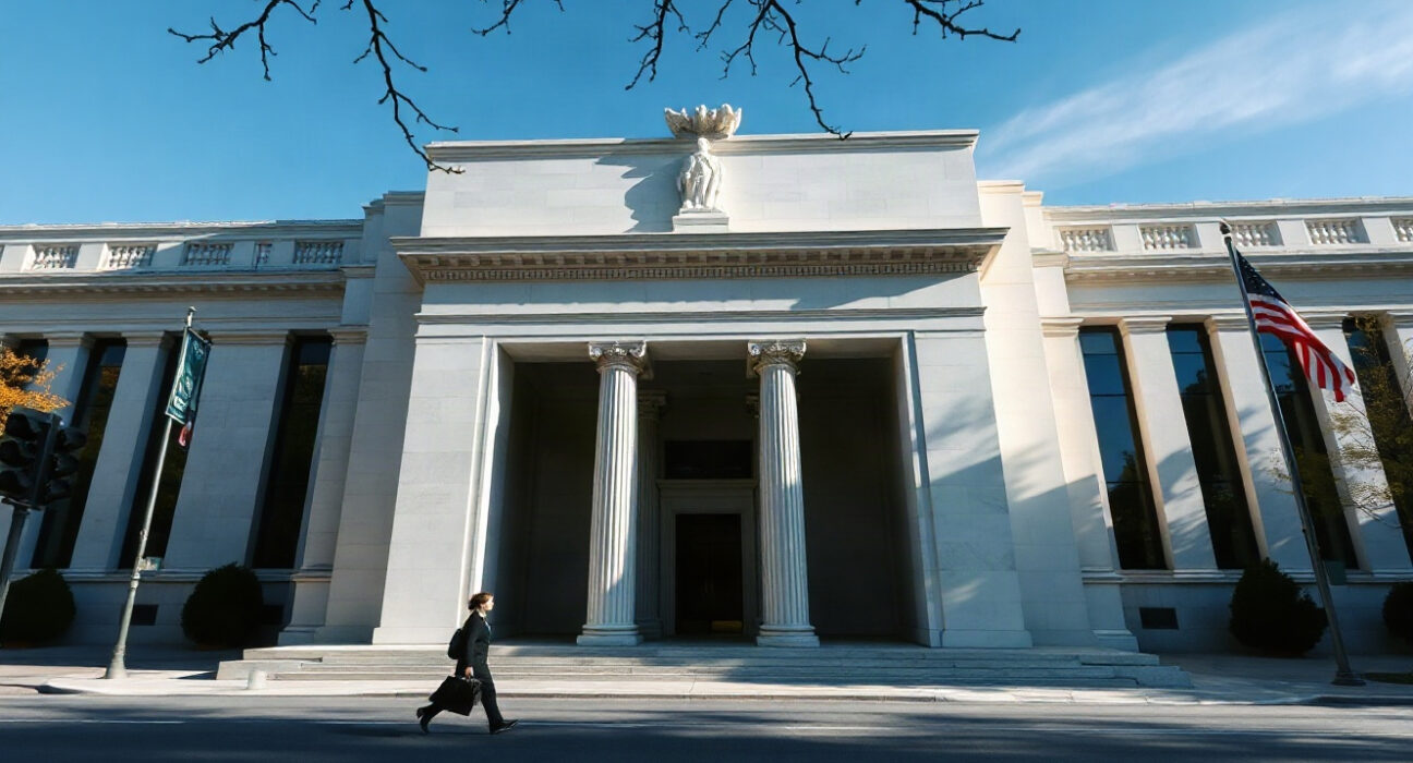 Federal Reserve Board building in Washington, D.C., as inflation concerns persist.