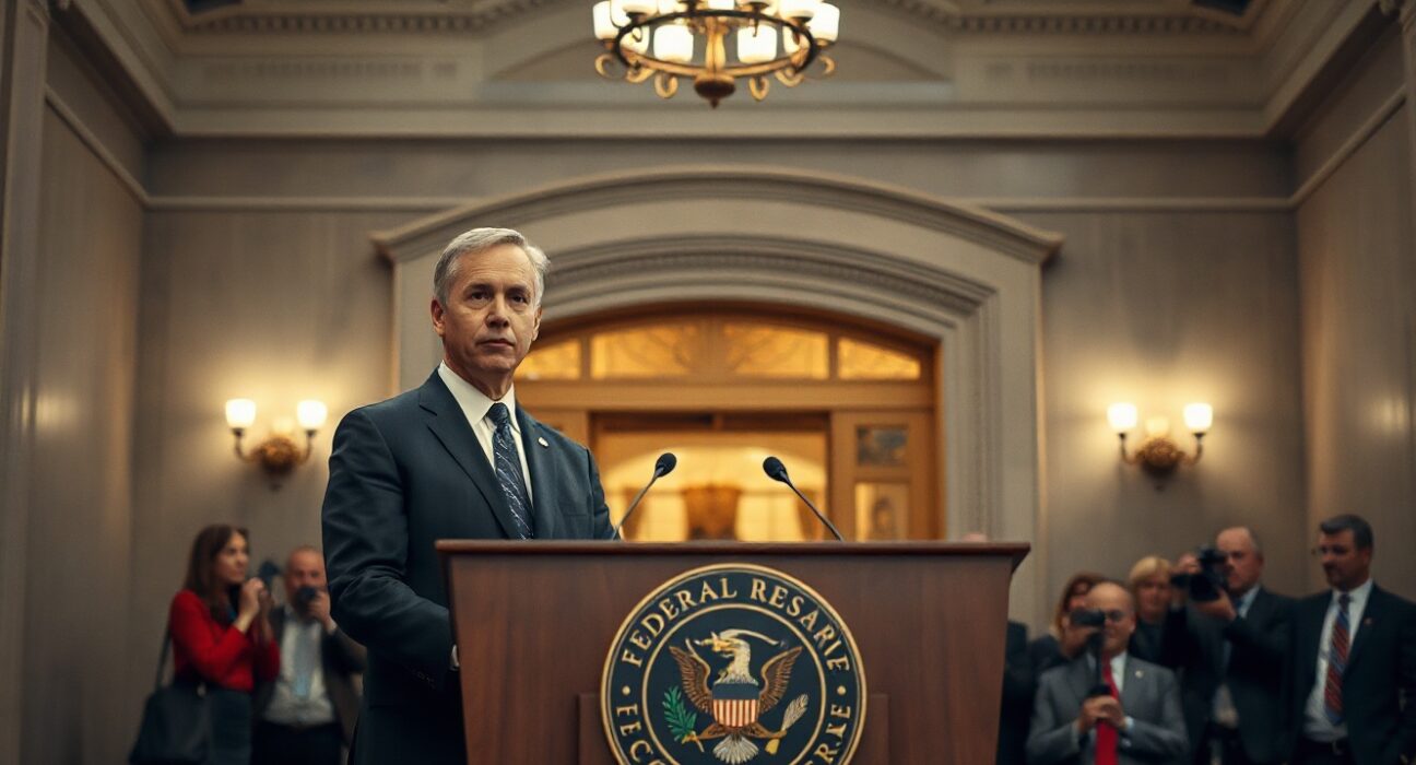 Federal Reserve Chairman Warsh speaking at a press conference about inflation.
