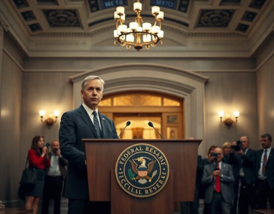 Federal Reserve Chairman Warsh speaking at a press conference about inflation.