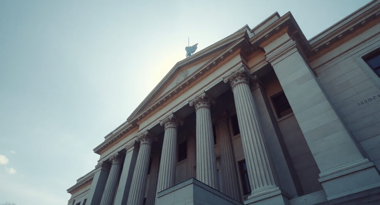 Federal Reserve Building in Washington D.C. on a sunny day
