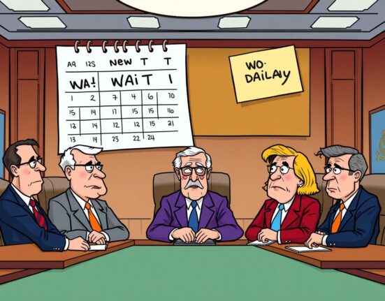 Federal Reserve officials deliberate on delaying interest rate cuts, conveying caution in monetary policy decisions.