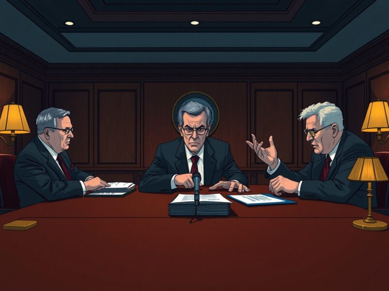 Federal Reserve board members with dissenting votes indicating internal conflict, as reported by Fed whisperer Nick Timiraos.