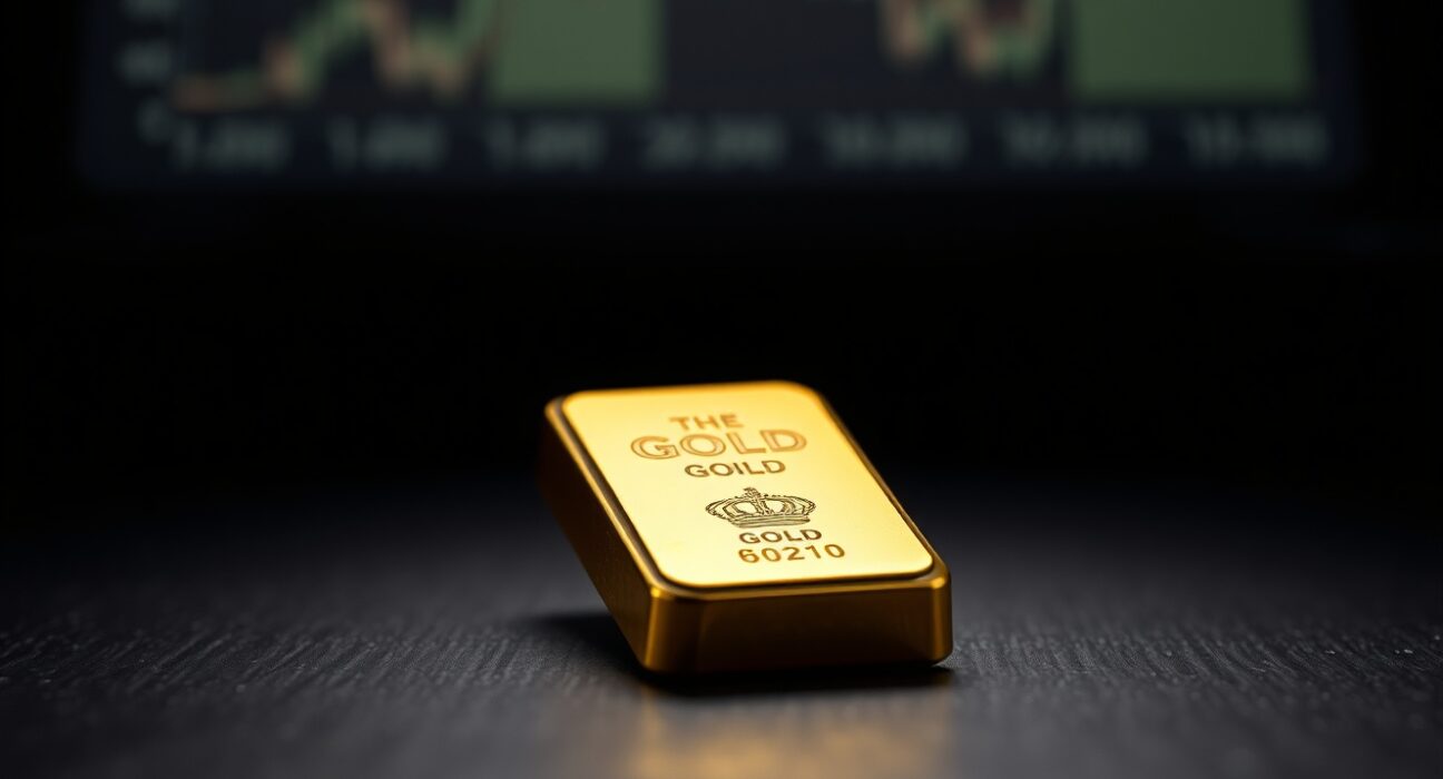 Gold bullion bar representing analysis of gold prices and Federal Reserve policy impact.