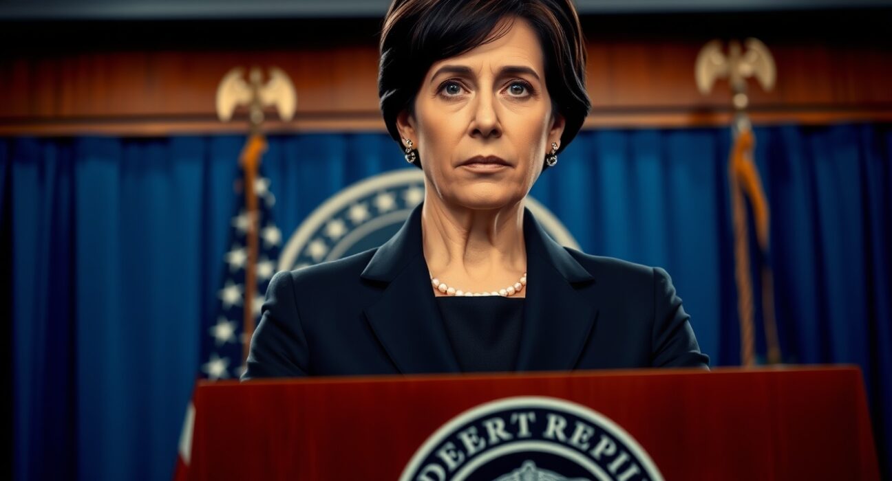Federal Reserve official Beth Hammack warns of rising uncertainty around economic policy path at a press conference.