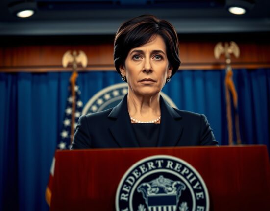 Federal Reserve official Beth Hammack warns of rising uncertainty around economic policy path at a press conference.