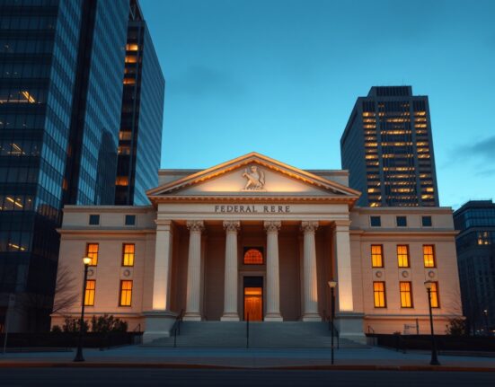 Federal Reserve building analysis for monetary policy forecast through 2026