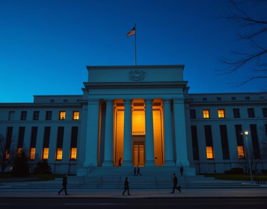 Federal Reserve building representing steady interest rates and dollar strength