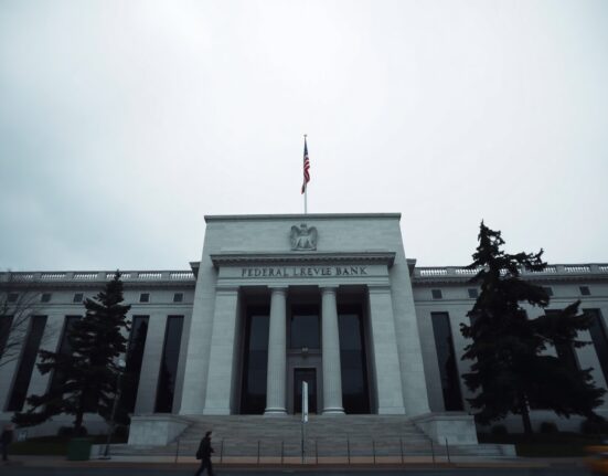 Federal Reserve Bank of Minneapolis building exterior under overcast sky