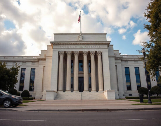Federal Reserve building in Washington, D.C., where the July policy meeting took place.