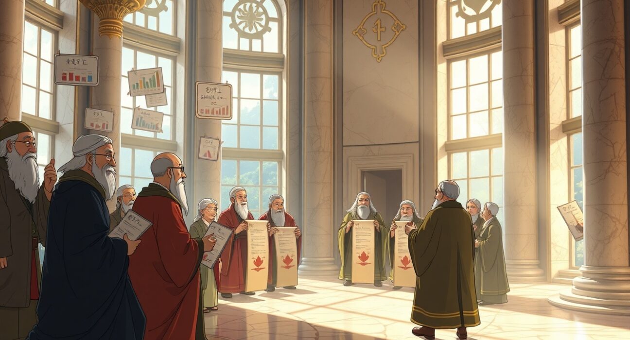 Federal Reserve committee divided over interest rate policy direction with economic charts