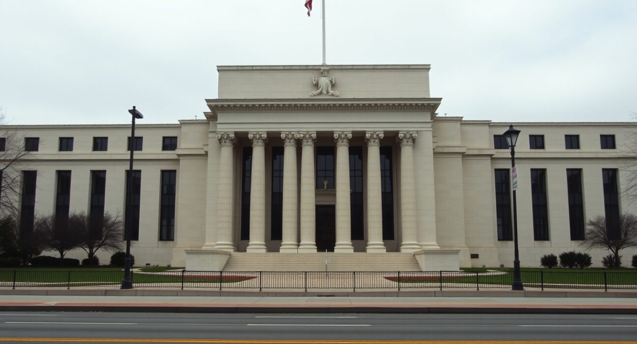 Exterior view of the Federal Reserve building in Washington, D.C.