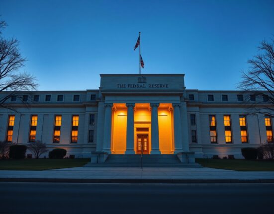 Federal Reserve building representing hawkish monetary policy decisions in March 2025