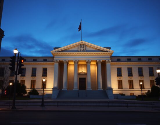 Federal Reserve building analysis for March rate decision amid inflation concerns