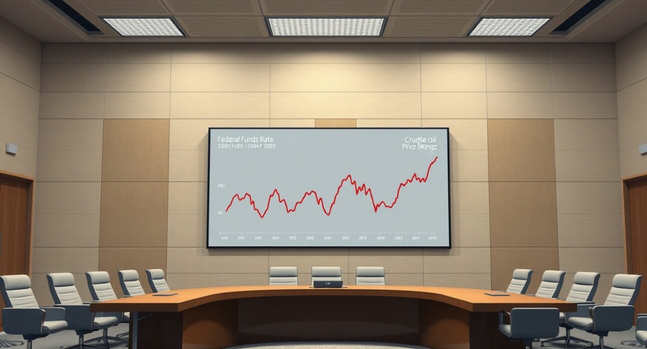 Analysis of the Federal Reserve's extended policy pause due to oil price volatility impacting inflation.