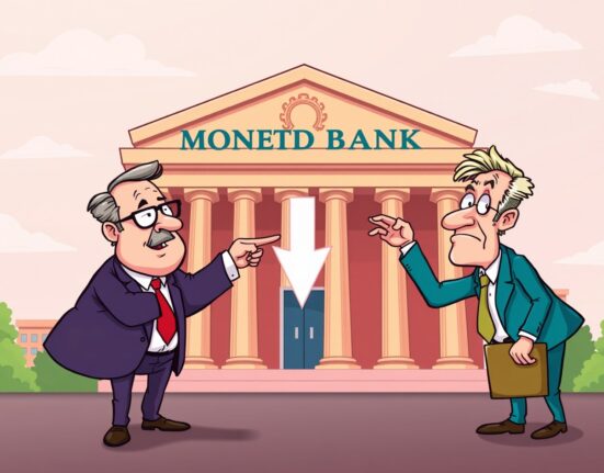 Economists discussing realistic Fed rate cut decision in animated boardroom setting