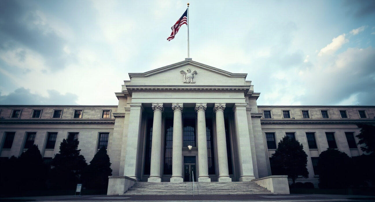 Federal Reserve building in Washington, D.C., as rate hike expectations rise for September FOMC meeting.