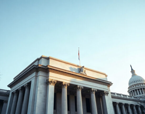 Federal Reserve Building in Washington, D.C., on a clear day