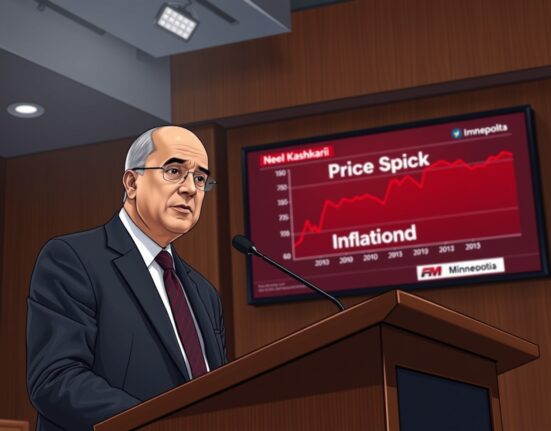 Fed's Kashkari warns that a large price shock could require a series of rate hikes, impacting inflation and crypto markets.