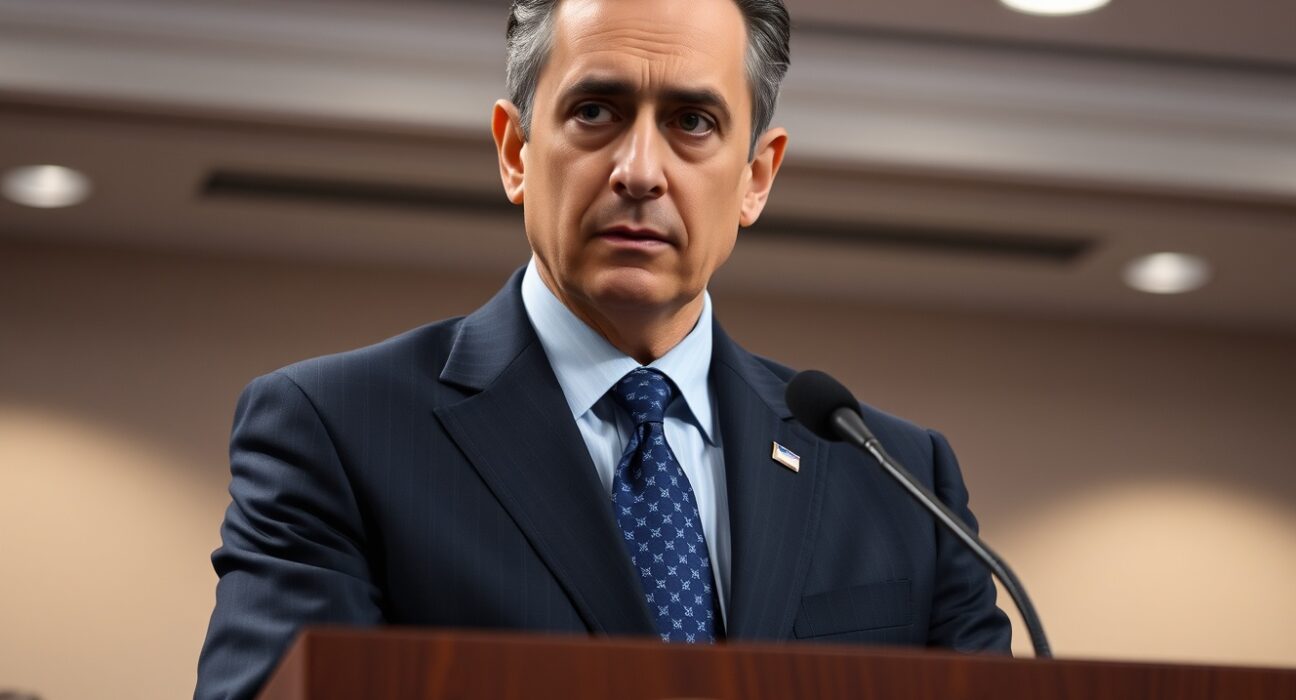 Federal Reserve President Alberto Musalem discussing interest rates and inflation concerns at economic policy forum