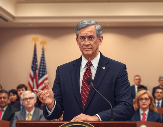 Federal Reserve Vice Chair Michael Barr discussing stablecoin regulation at a policy event.