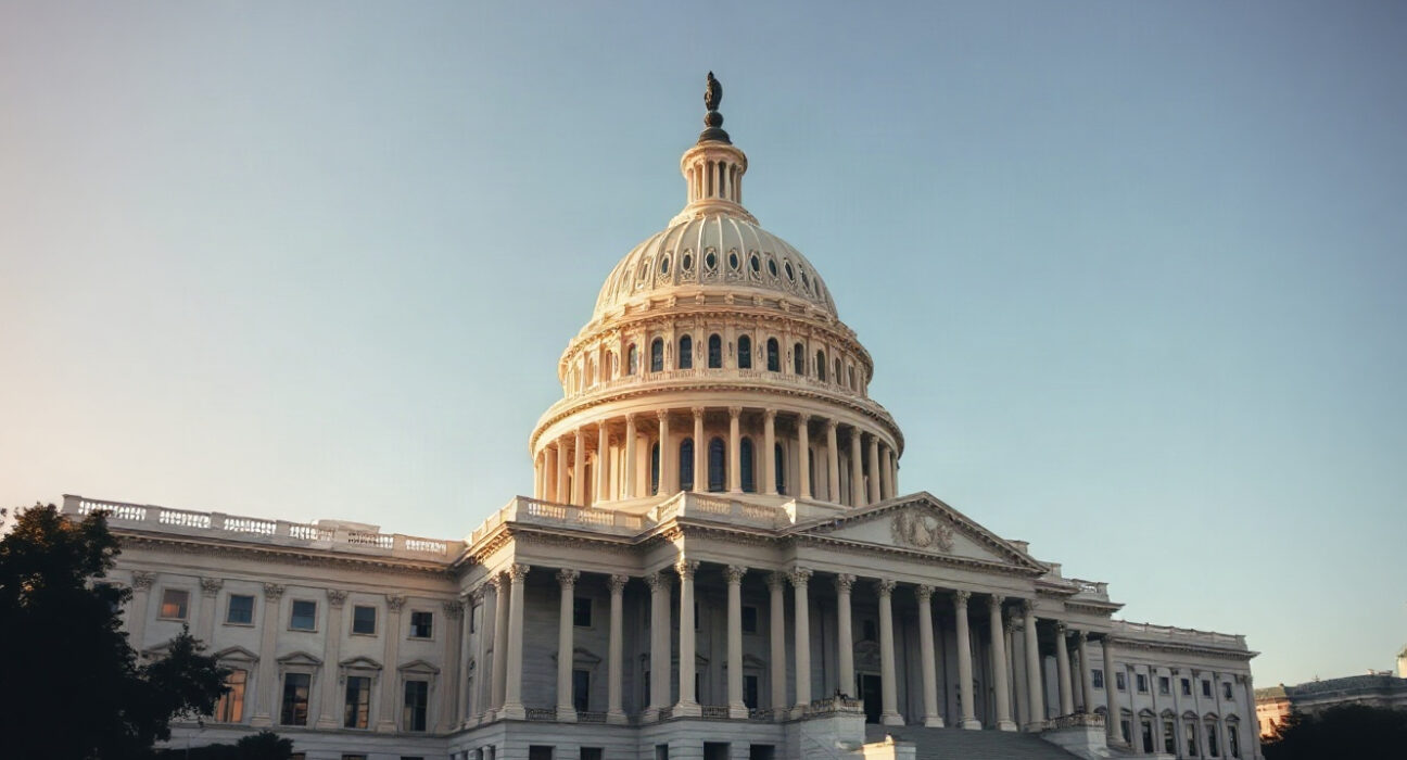 U.S. Capitol Building in Washington, D.C., symbolizing the federal fiscal and monetary policy clash.