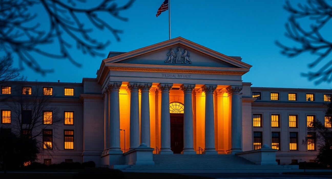 Federal Reserve building analysis for Warsh confirmation risks tracked by Danske Bank