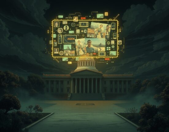 Illustration of the federal Grok ban demand over AI safety and nonconsensual content generation.